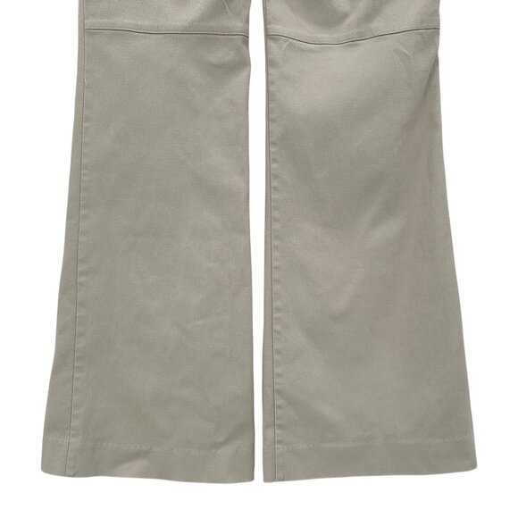 Vintage Cache Womens 10 Pants Wide Leg Flared Ivory 1990s Preppy Retro Career - Picture 6 of 10